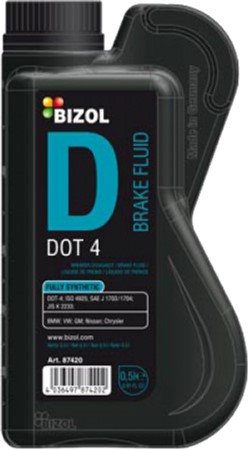 Гальмівна рідина BIZOL DOT 4 0,5 л (4036497874202)